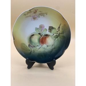 Beautiful Antique J & C Jaeger & Co. Bavaria Louise Fruit Plate A. Koch Signed